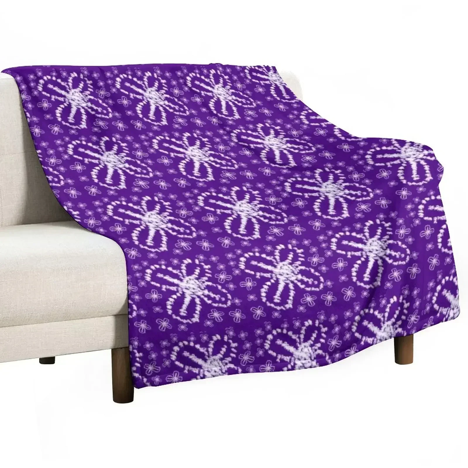 Shibori Tie Dye - Selimut Lembut Modern Motif Indigo Tie
