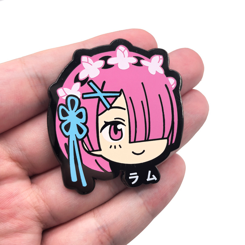Lencana Logam Ram Rem Anime Re - Japan Lifestyle ulasan dan harga