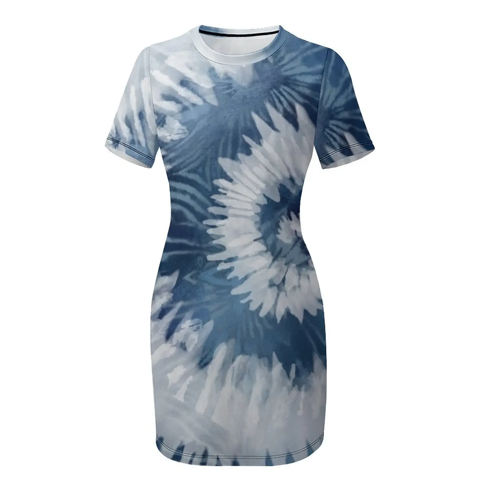 Gaun Lengan Pendek Batik Shibo - Shibori Tie Dye ulasan dan harga