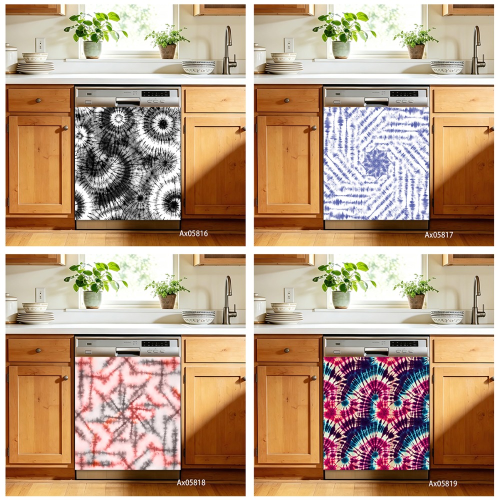 Stiker Pencuci Piring Mandala  - Shibori Tie Dye ulasan dan harga