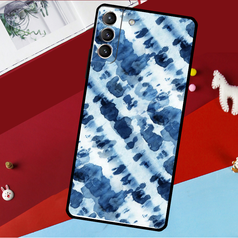 Casing Ponsel Shibori Indigo T - Shibori Tie Dye ulasan dan harga