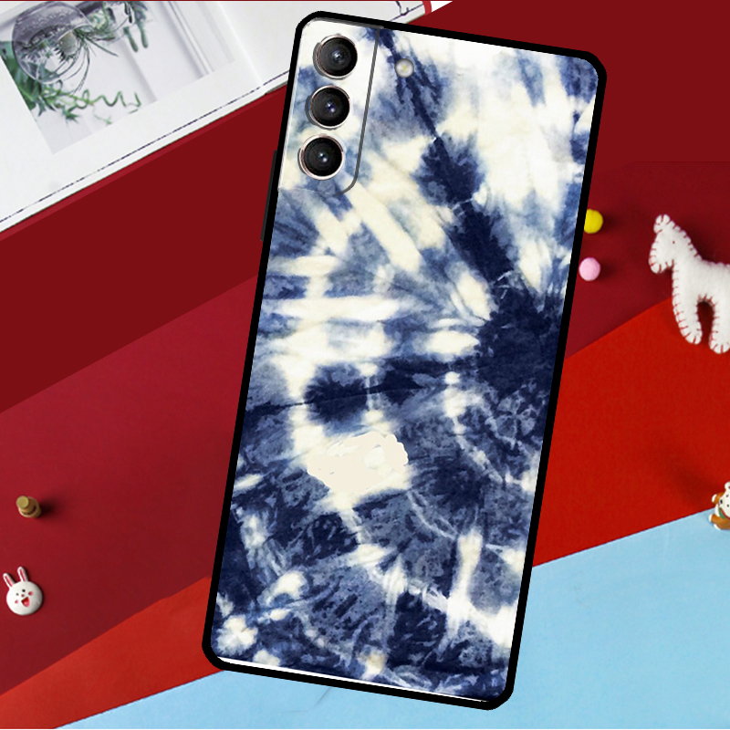 Casing Ponsel Shibori Indigo T - Shibori Tie Dye ulasan dan harga