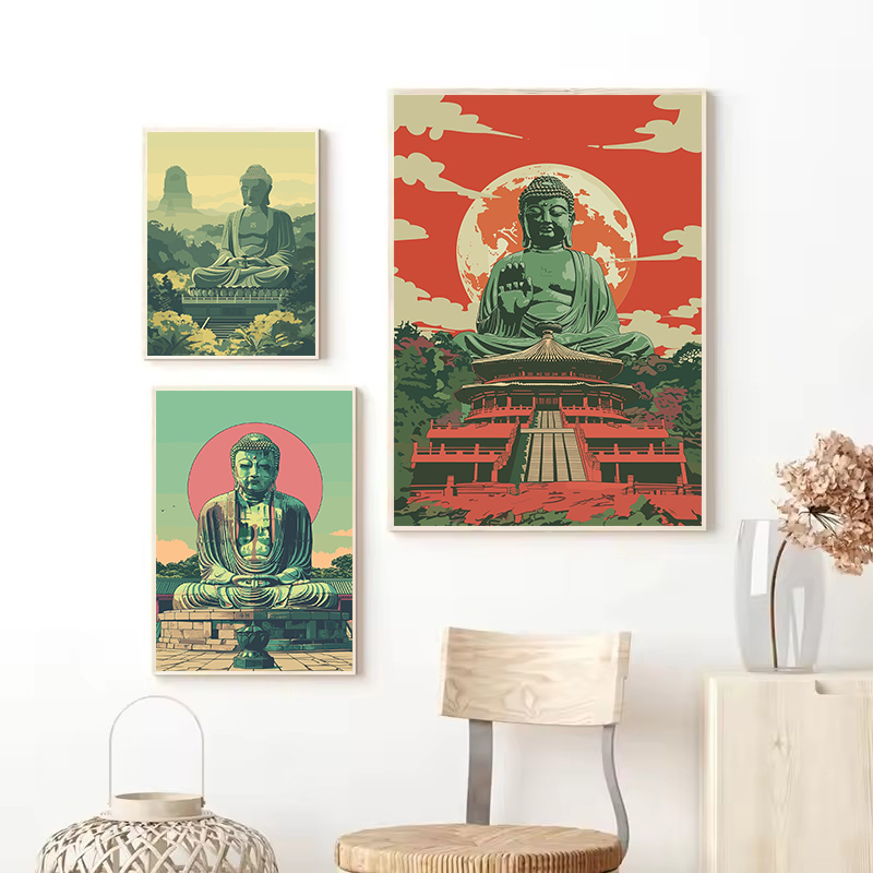 Patung Buddha Gaya Jepang Retr - Japanese Zen Lifestyle ulasan dan harga