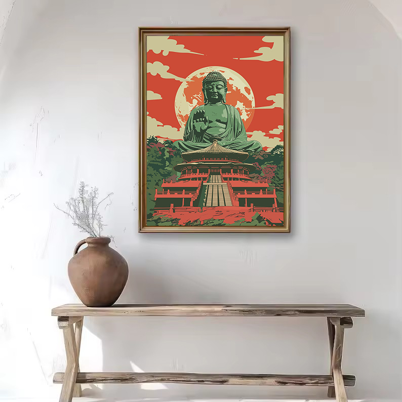 Patung Buddha Gaya Jepang Retr - Japanese Zen Lifestyle ulasan dan harga