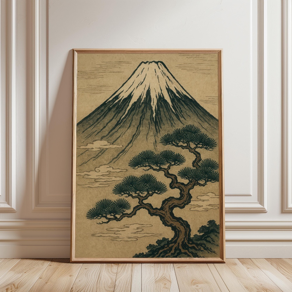 Poster Pemandangan Gunung Fuji - Japanese Zen Lifestyle ulasan dan harga
