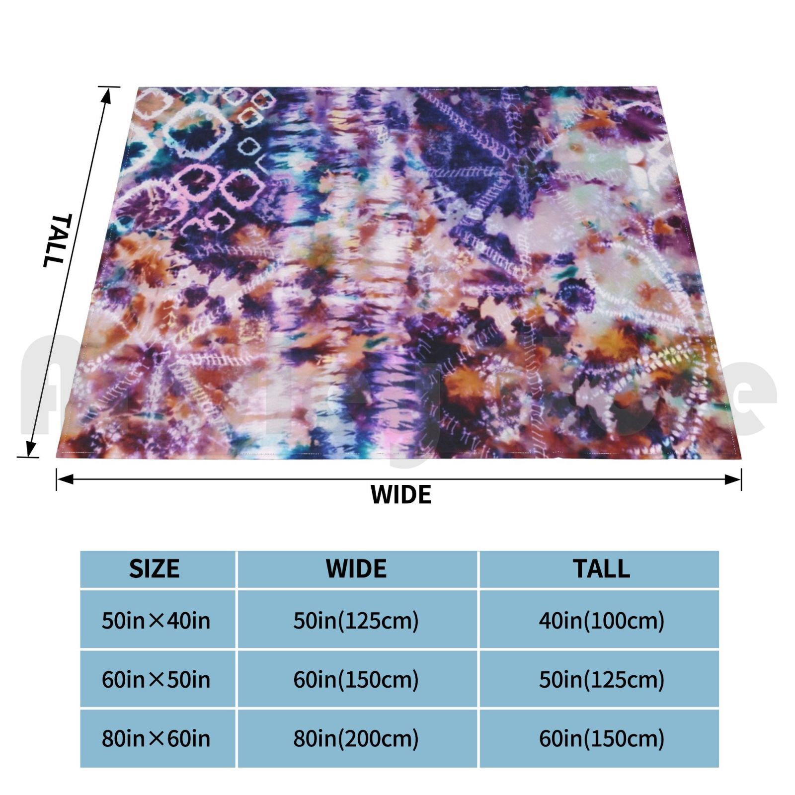 Selimut Tie-Dye Shibori Motif  - Shibori Tie Dye ulasan dan harga